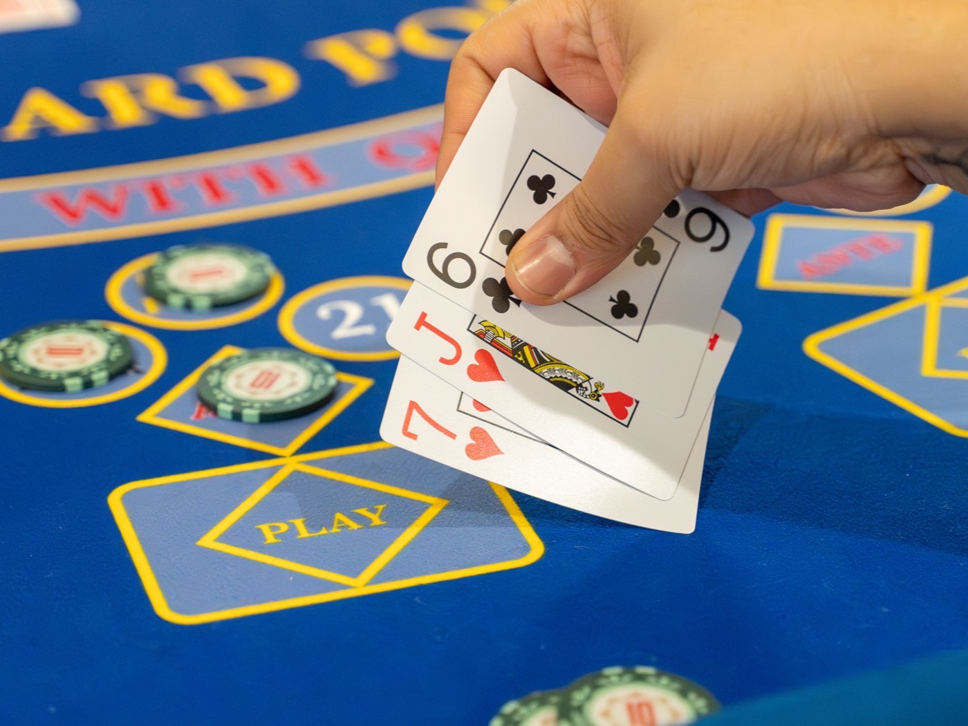 A full blackjack table at a London wedding